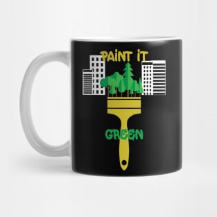 Ecology message paint Mug